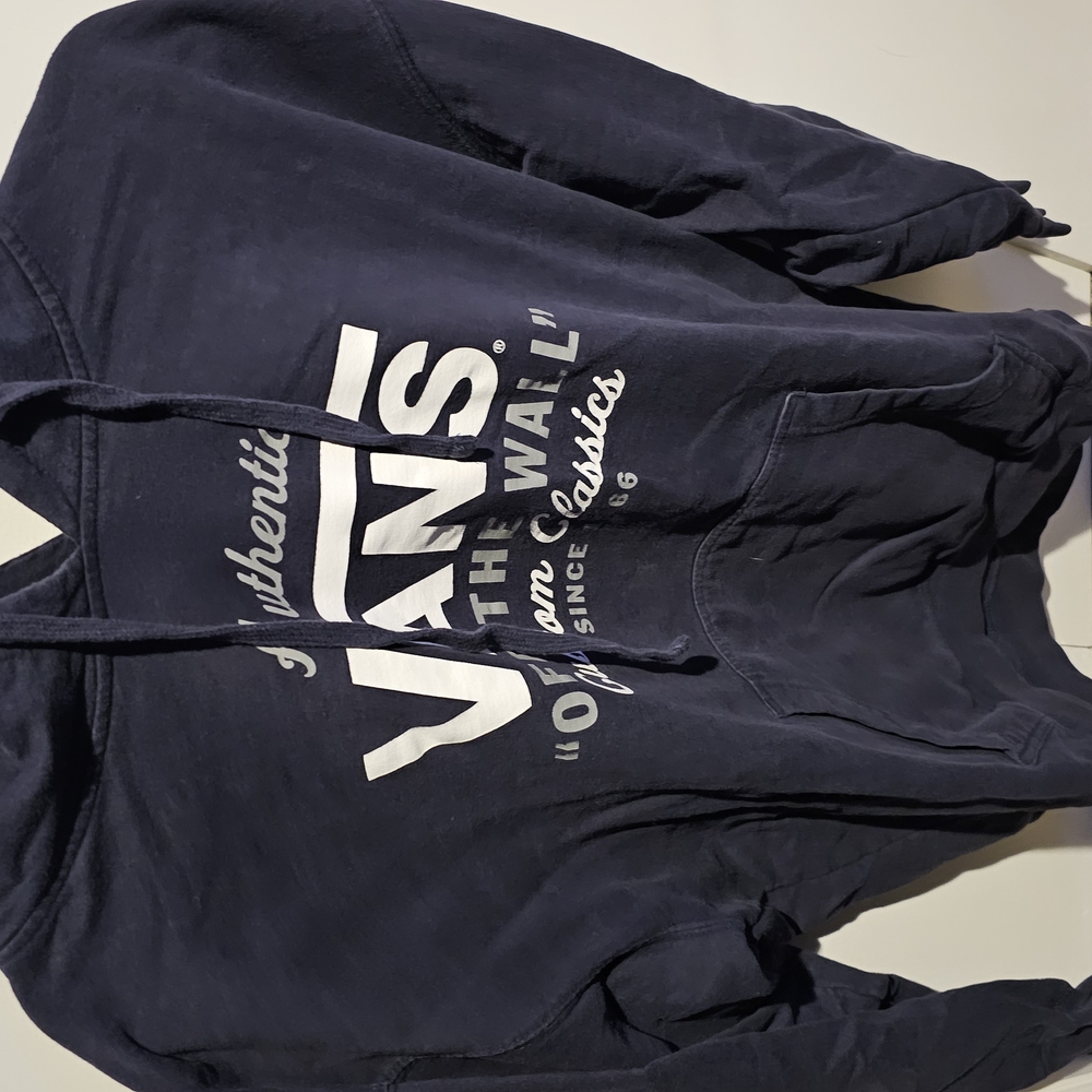 Vans Navy Hoodie with Logo